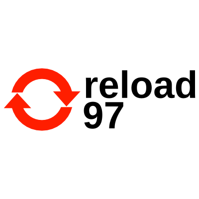 Logo reload97 refresh orange squared